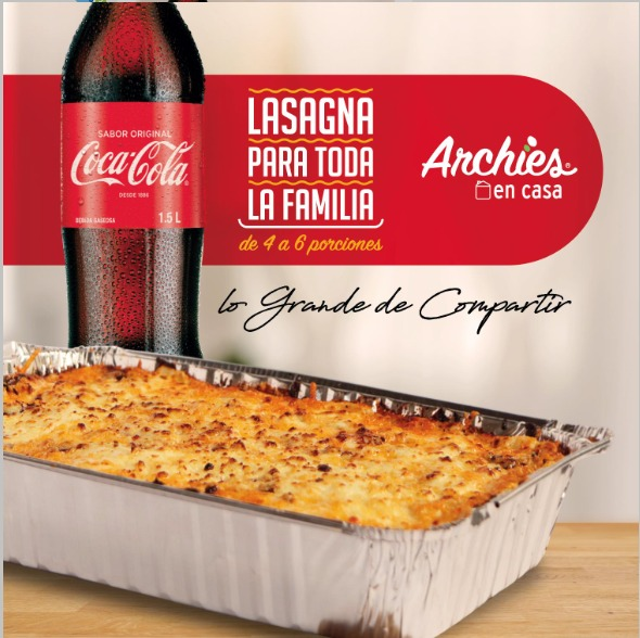 Lasaña Familiar + Coca Cola 1.5lt