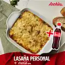 Lasaña Personal + Coca Cola 400ml