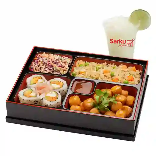 Bento Tangerine Tofu Apanado + Limonada