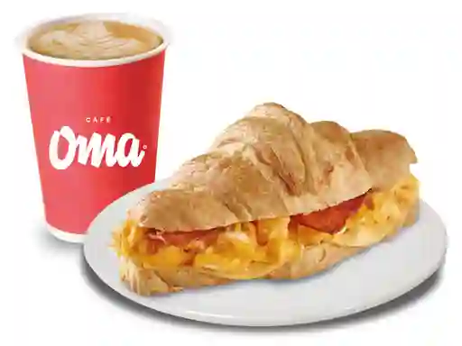 Combo Croissant Huevo Y Tocineta + Bebid