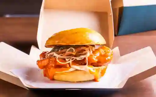 Spicy Fried Chicken Burger