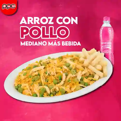 Arroz Con Pollo Calidoso + Bebida