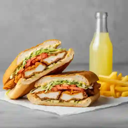 Combo Sándwich Pollo Crocante 22cm