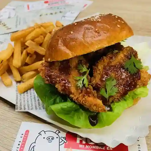 Hamburguesa Pollo Karaage