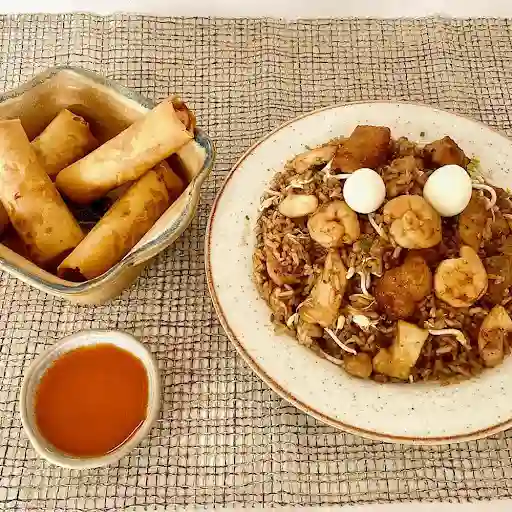 Menu Arroz Especial Y Egg Roll´s X 4