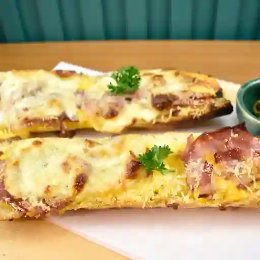 Baguette Pizza Carbonara