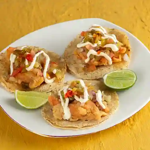 Tres Tacos De Camaron