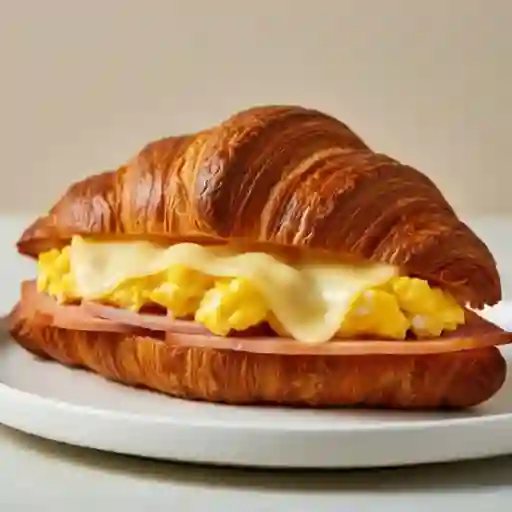 Croissant De Huevo, Jamón Y Queso