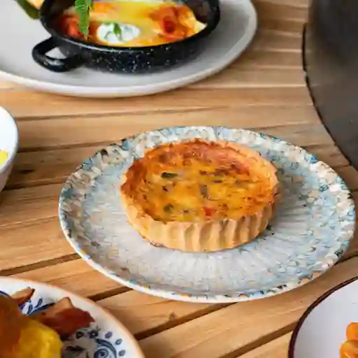 Quiche Con Champiñón Y Tocineta