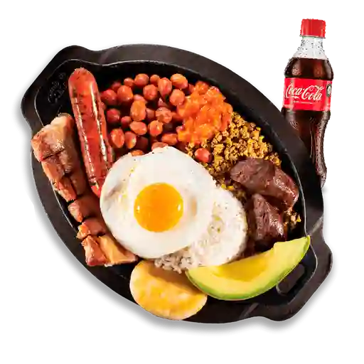Bandeja Paisa + Coca-cola