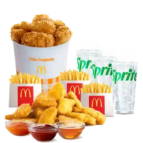 Bucket 6 Piezas De Pollo + 20 Chicken Mcnuggets + Bebidas