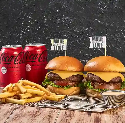 Parche Cheese Burger Y Coke