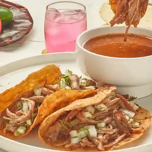 Combo Tacos De Birria