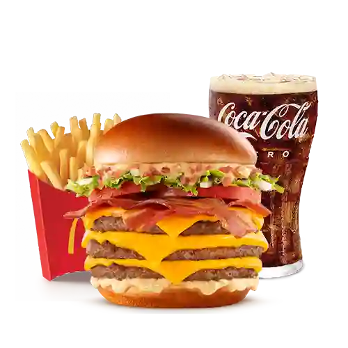 Mccombo Mediano Tasty Turbo Bacon 3 Carnes