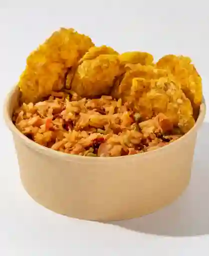 Arroz Colombiano Con Tostones