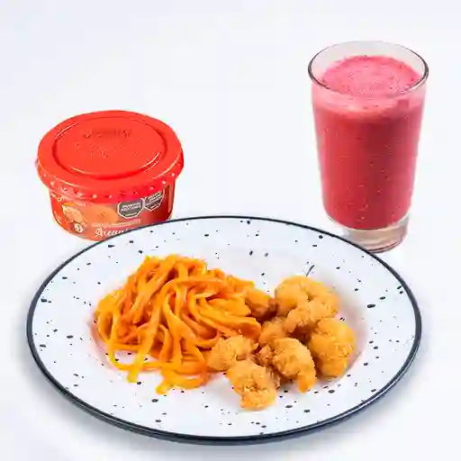 Menu Infantil Trocitos Con Helado