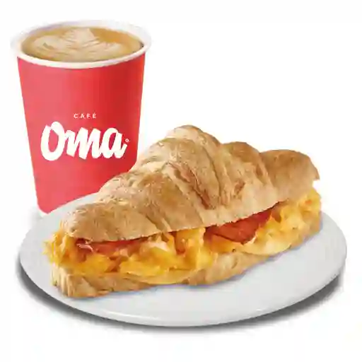 Combo Croissant Huevo Y Tocineta + Bebid