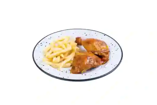 Menu Infantil Pollo Asado Con Galleta