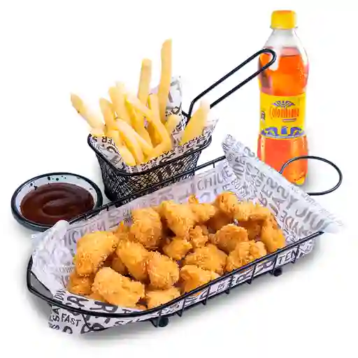 Combo Trocitos De Pollo Apanados