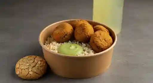 Combo Completo Albondigas De Berenjena