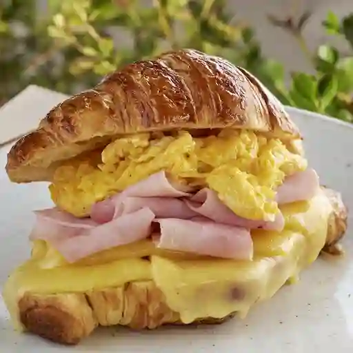 Croissant Huevo + Jamón + Queso
