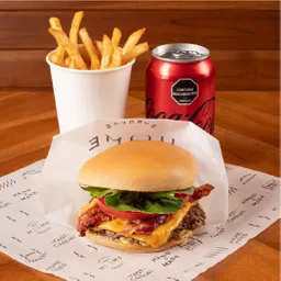 Combo Sencilla Con Queso Y Tocineta.