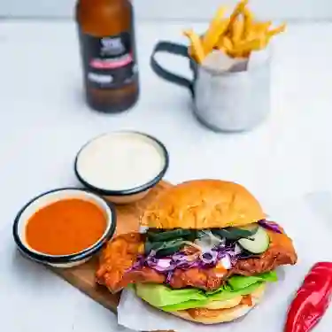 Combo Spicy Chicken Sandwich.