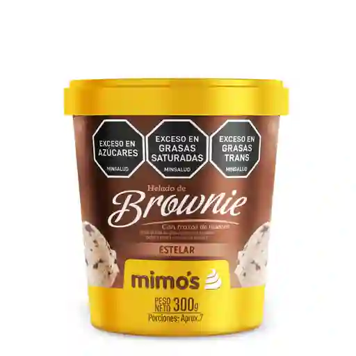 Medio Litro Helado Estelar Brownie