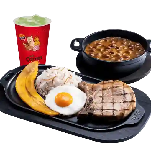 Chuletón Con Sopa  + Limonada