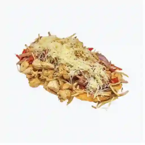 Patacón Con Pollo Saltiado