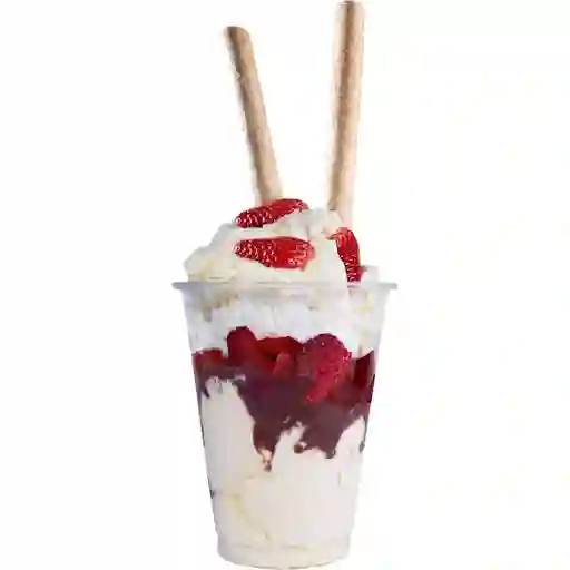 Fresas Con Chocolate Y Helado