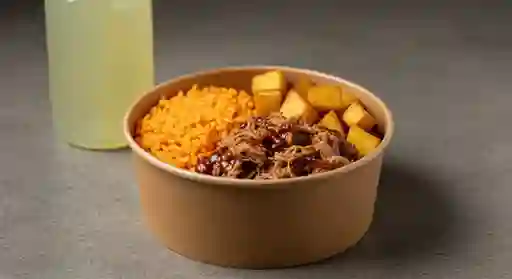 Bowl Cerdo Bbq Criollo + Bebida
