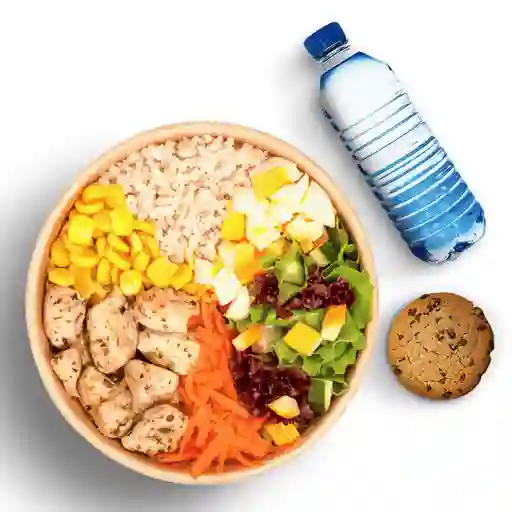 Mega Bowl Con Bebida Y Postre