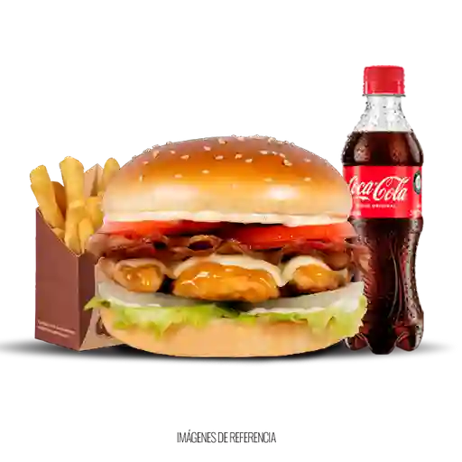 Combo Hamburguesa  Pollo Apanado.