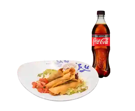 Flautas De Pollo + Cc