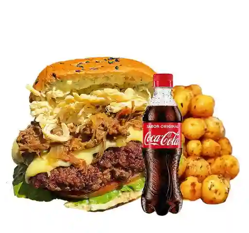Combo Monsterrealeza+papas+bebida 250 Ml