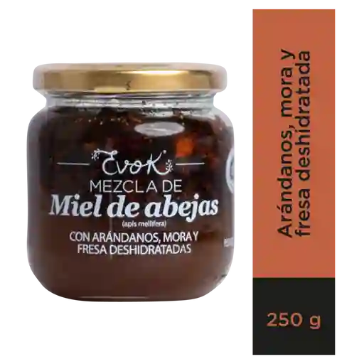 Evok Miel Fruta Arándanos Mora X 250 G