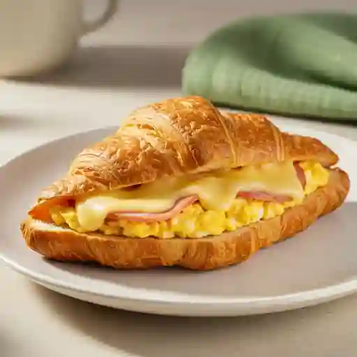 Croissant Huevo, Jamón & Queso