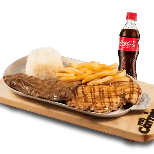 Mixto Carne Y Pollo + Coca Cola