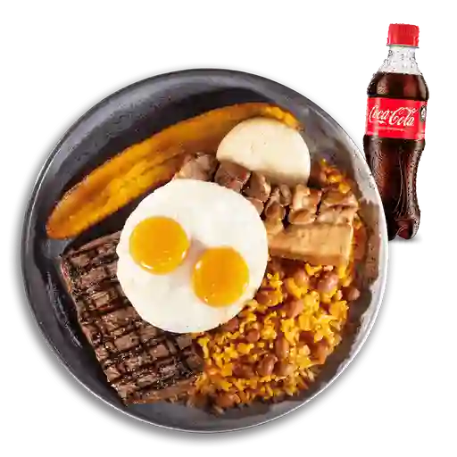 Calentado Paisa + Coca Cola 400ml