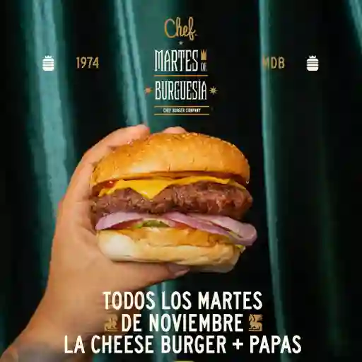 Martes De Burgesia Cheese Burger