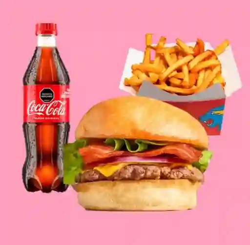 Single Bacon Burger Combo 