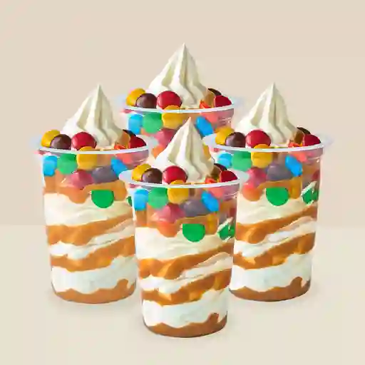 Promo 4 Sundaes Chocolates De Colores