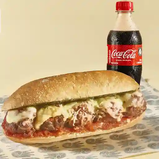 Meatballs + Coca Cola.