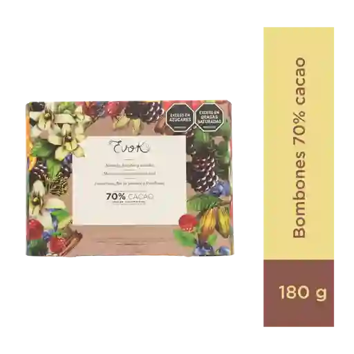 Evok Chocolate 70% Estuche X18 U X180g