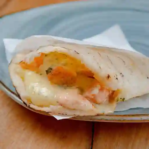 Arepa Salmon Al Ajillo