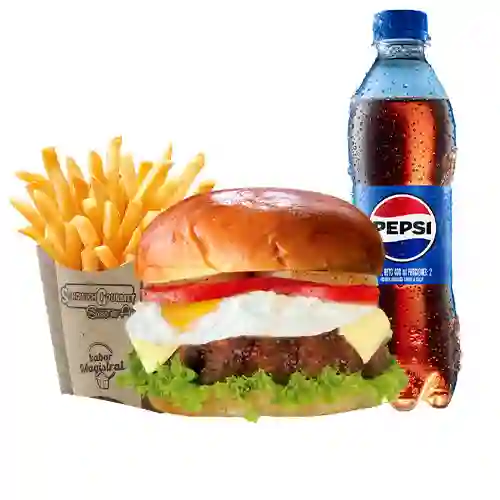 Combo Hamburgesa Criolla