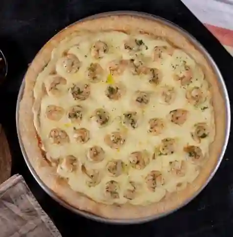Pizza Camarones Al Ajillo