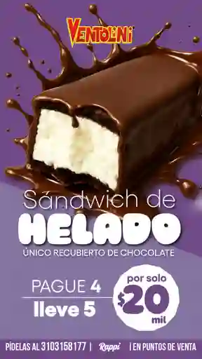 Sandwich Helado X 5 Und