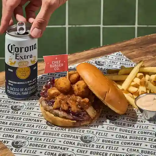 Combo Porké No? Burger Y Corona